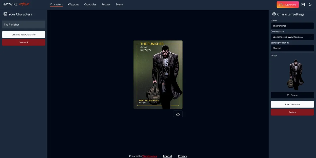 Screenshot of Haywire Outbreak Tools