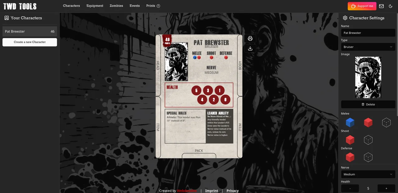 Screenshot of The Walking Dead Tools